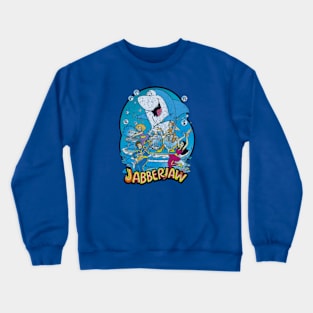 Retro Cartoon Shark and Band Crewneck Sweatshirt